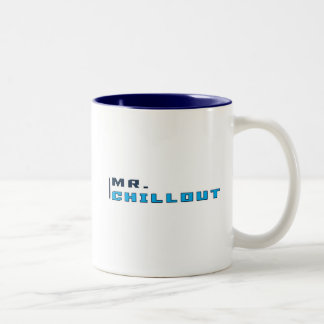 Sr. azul Chillout Logotipo Caneca