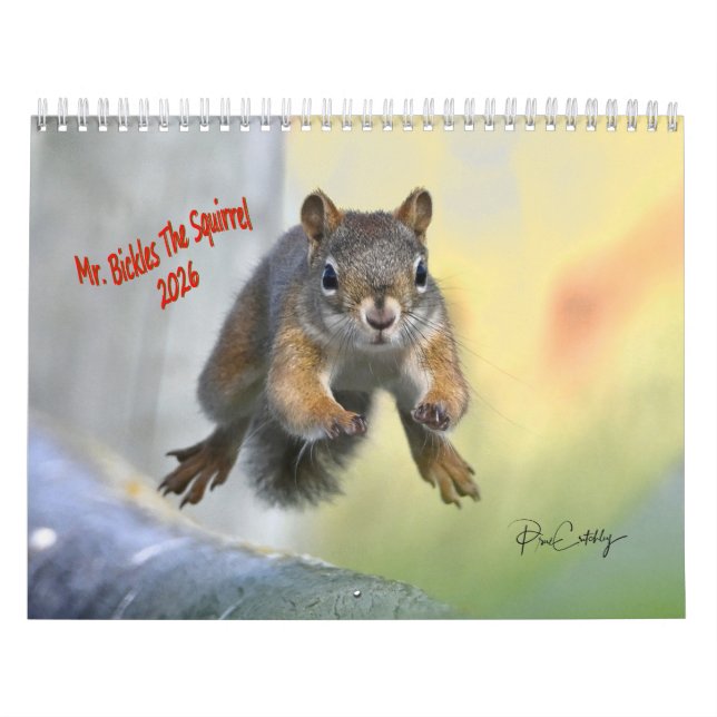 Sr. Bickles O Esquilo - calendário médio de duas p (Capa)