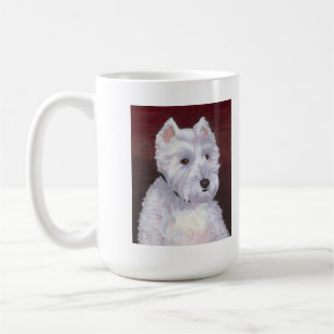 Sr. Bob, caneca branca do filhote de cachorro