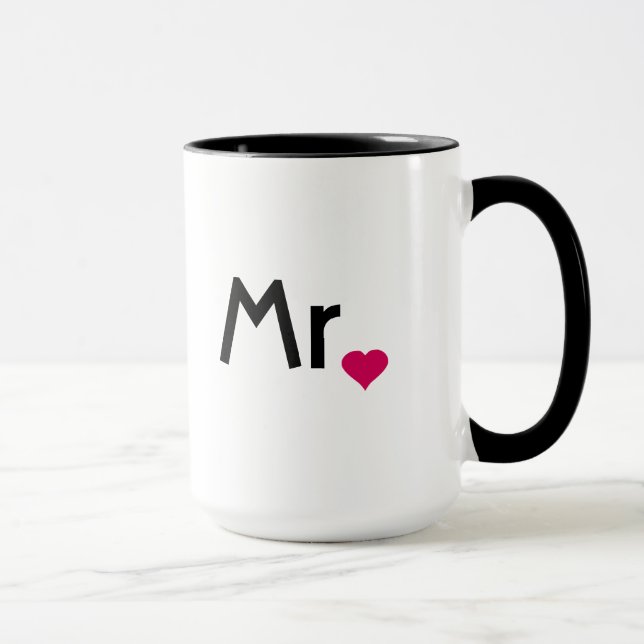 Sr. caneca com coração vermelho (Direita)