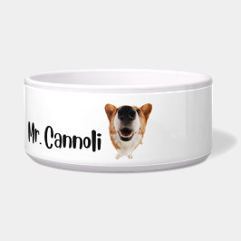 Sr. Cannoli - tigela personalizada para cães