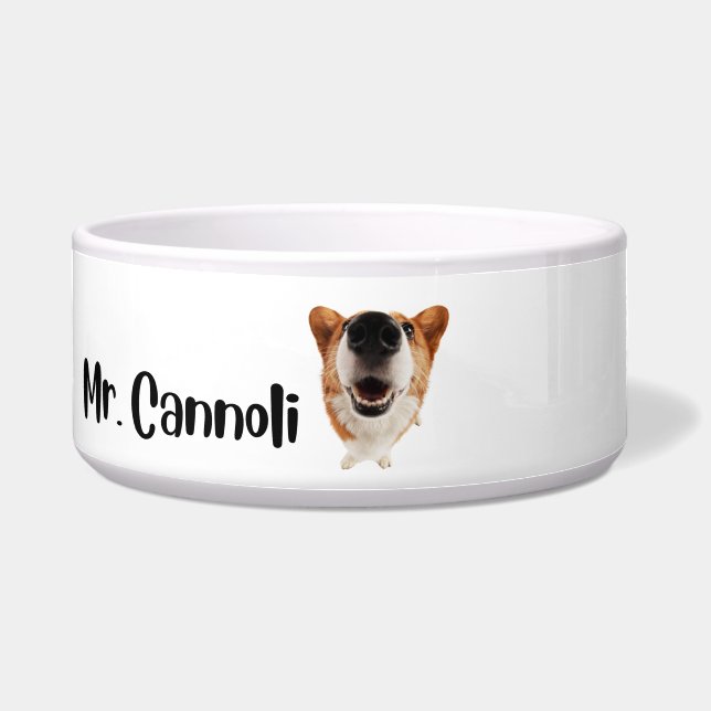 Sr. Cannoli - tigela personalizada para cães (Frente)