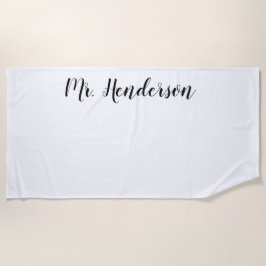 Sr. customizável toalha de praia