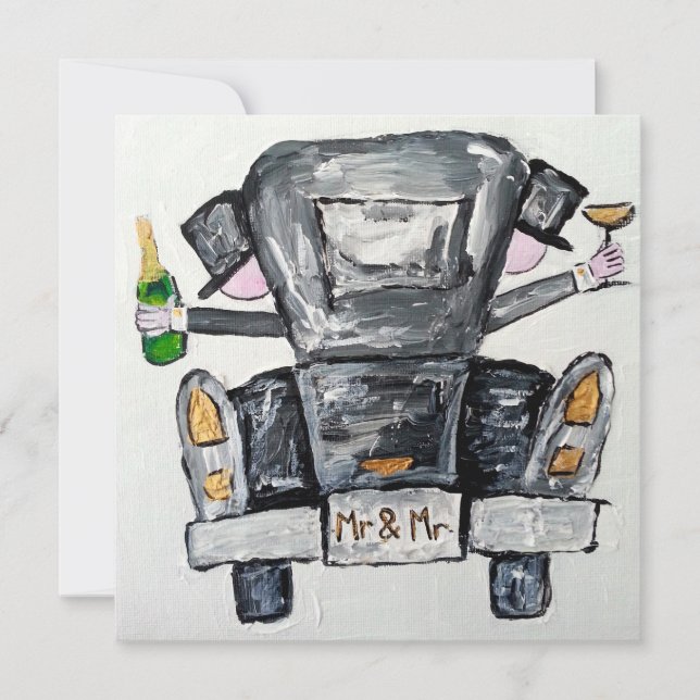 Sr. e Sr. casamento convite (Frente)