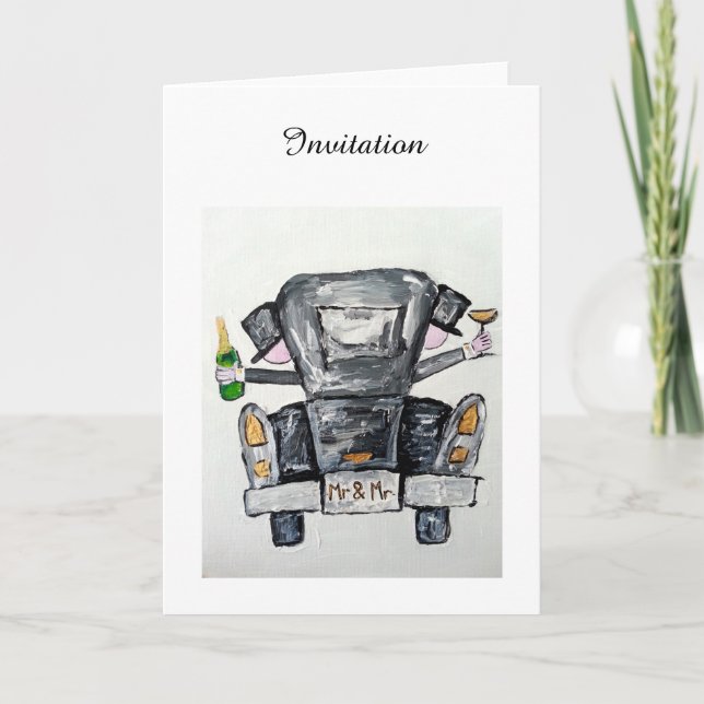 Sr. e Sr. convite do casamento (Frente)