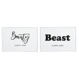 Sr. e Sra. Beauty e Casal Pillowcase
