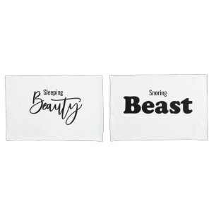 Sr. e Sra. Beauty e Casal Pillowcase
