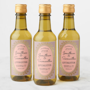 Sr. e Sra. Dourada Wreath Casal Rosa