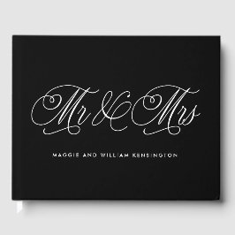 Sr. e Sra. EDITABLE COLOR Livro de Convidados