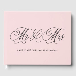 Sr. e Sra. EDITABLE COLOR Livro de Convidados