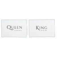 Sr. e Sra. King e Rainha Casal Pillowcase
