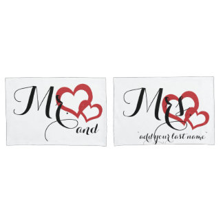 Sr. e Sra. Wedding Design Bedroom Pillowcases