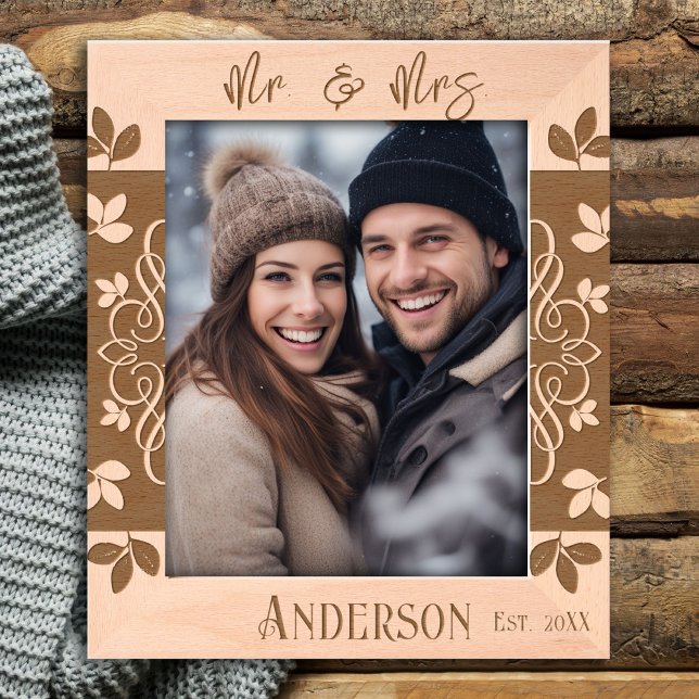 Sr. e Sra. Wedding Floral Border (Criador carregado)