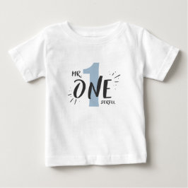 Sr. Onemagia Birthday T-shirt Boy Baby Blue