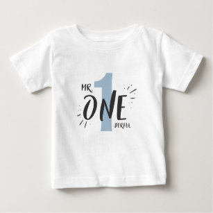 Sr. Onemagia Birthday T-shirt Boy Baby Blue