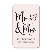 Sr. Pink Hearts Wedding Favor
