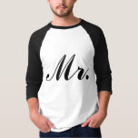 Sr. Raglan T-shirt do Newlywed<br><div class="desc">As camisas de harmonização para o casal do newlywed são perfeitas para compartilhar de seu estado novo em sua lua de mel! Grandes presentes!</div>