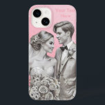 Sr. & Sra. Adorando presentes de Recem casados de<br><div class="desc">Sr. & Sra. Loving Recem casados Case-Mate iPhone 14 Caso</div>