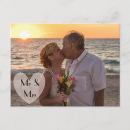 "Sr & Sra" Anúncios de Casamento ou Fuga para Casa