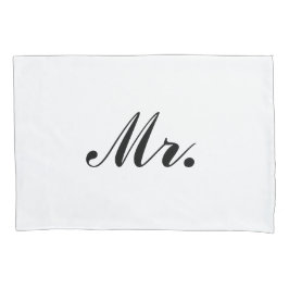 "Sr. & Sra." Capas de Travesseiro