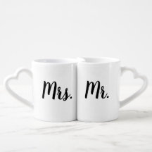 "Sr." & Sra. de "grupo da caneca café
