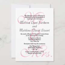 Sr. & Sra. Pink - Convite para Casamento e Recepçã