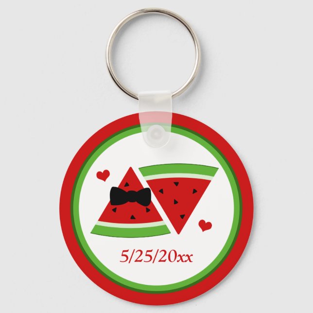 Sr. & Sra. Watermelon Personalizado Chaveiro Básic (Frente)