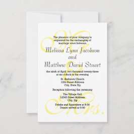 Sr. & Sra. Yellow - Convite de Casamento e Recepçã