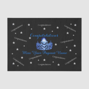 Sra. America Felicita o Papel de Tecido Personaliz