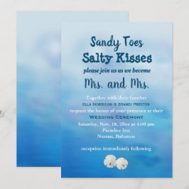 Sra. convite de casamento e dólares da Sra. Sandy