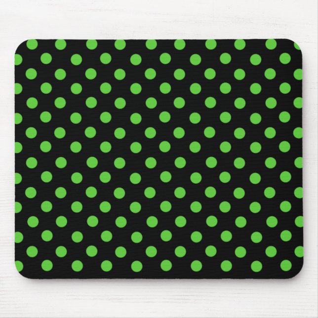 Sra. Cookies Green Spot Bolinhas Mousepad (Frente)