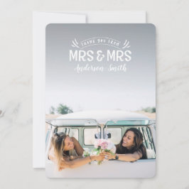 Sra. & Sra. obrigado do casamento você cartões