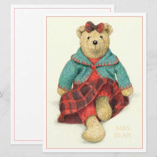 SRA. URSO 6,5x8,75 Cartão Plano (Frente/Verso)