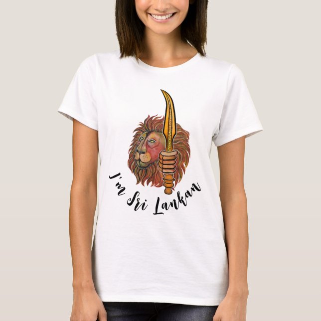 Sri Lanka - Lion T-Shirt (Frente)