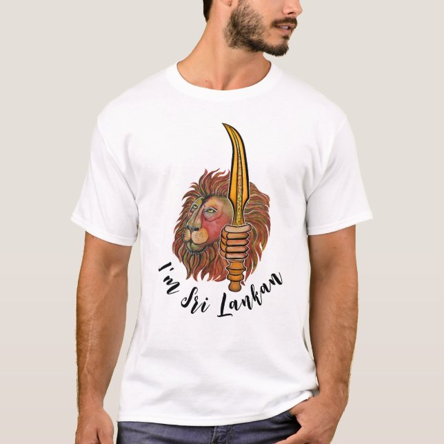 Sri Lanka - Lion T-Shirt (Frente)