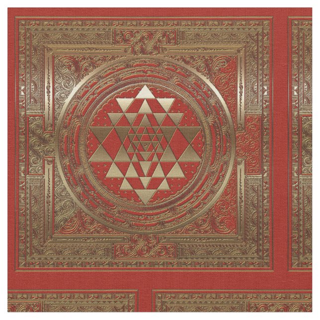 Sri Yantra - Tecido de algodão (Detalhe)