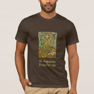 St Augustine do t-shirt gráfico dos homens do