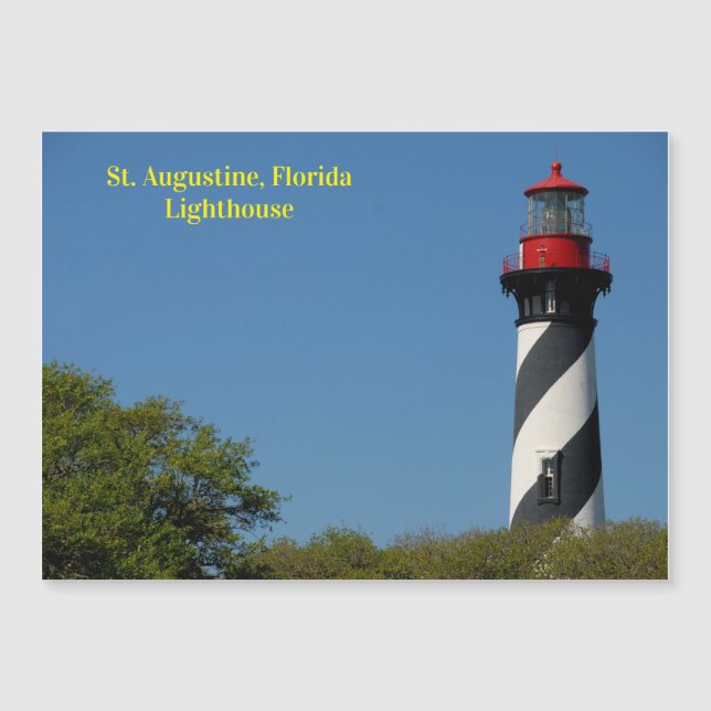 St. Augustine, Florida lighthouse magnetiic card (Frente)