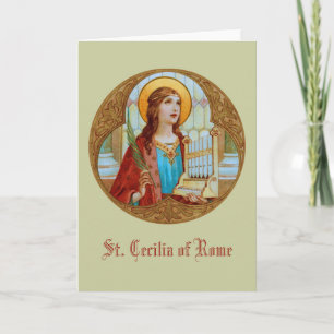 St. Cecília de Roma (BK 003) Cartão de Boas Festas