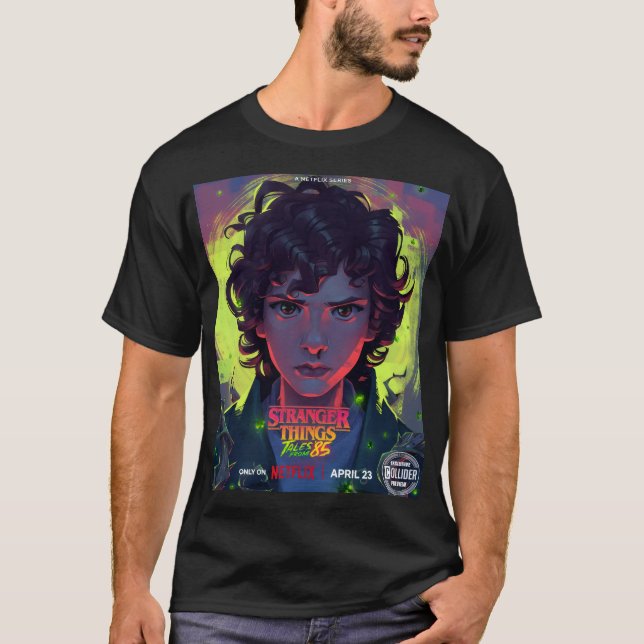 ST Contos De '85 (Onze) - Camiseta Unisex (Preta) (Frente)