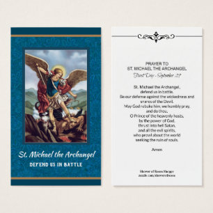 St Michael o cartão santamente da oração do