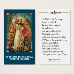 St Michael o cartão santamente da oração do