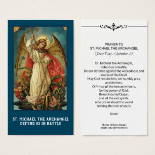 St Michael o cartão santamente da oração do