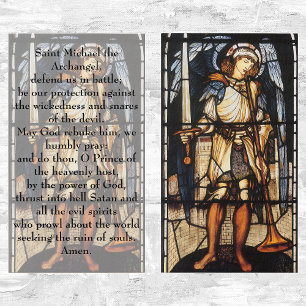 St Michael por Burne Jones, arcanjo do vintage