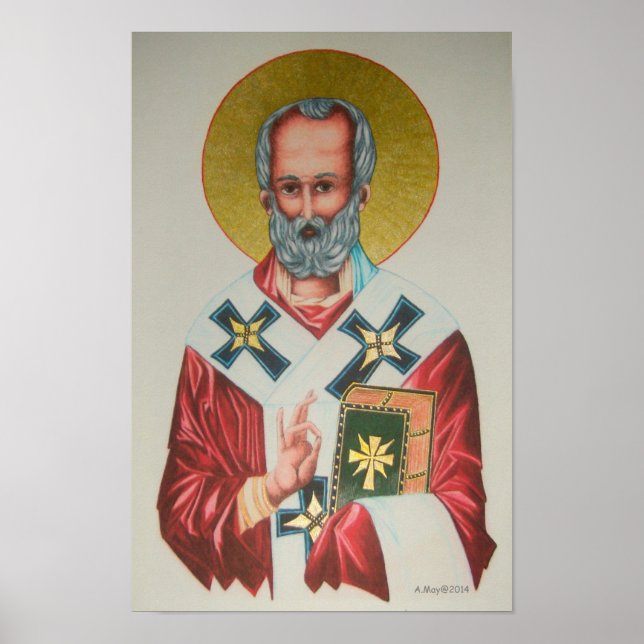 St Nicholas Icon Poster (Frente)