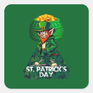 St Patrick’s Day Pot of Gold - Autocolante