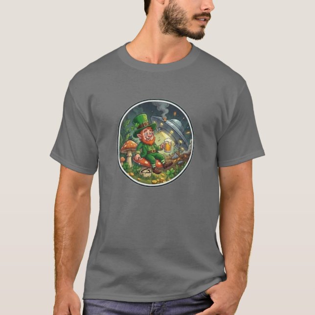 St Patrick’s Drunk Driving Leprechaun T-Shirt (Frente)
