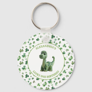 St Patricks Lucky One Dinossaur Chaveiro
