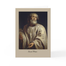 St Peter por Peter Paul Rubens, cartão