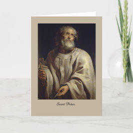 St Peter por Peter Paul Rubens, cartão